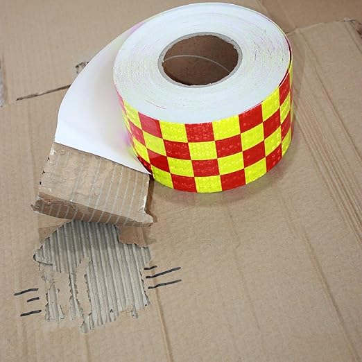 Industrial Reflective Tape Outdoor Waterproof 4 inch Wide, High Visibility Safety Warning Reflector Sticker Strips (168 feet)