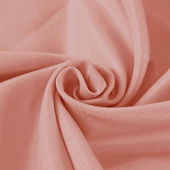 Fokitut 2 Pack Waterproof Square Tablecloth, 52x52 Inch, Stain Resistant and Wrinkle Polyester Table Cloth, Fabric Table Cover for Kitchen Dining, Wedding, Party, Holiday Dinner-Dusty Pink