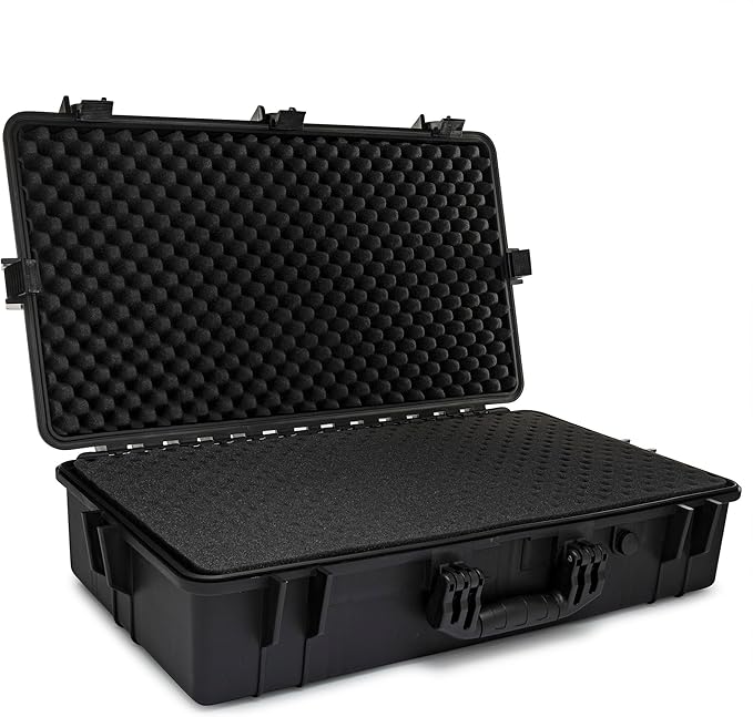 Koah Weatherproof Hard Case with Customizable Foam (28.3" x 16.9" x 7.0" Inch outer, 25.4" x 13.7" x 6.4" inner)
