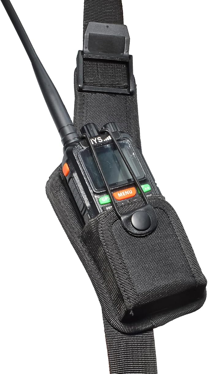 Universal Radio Chest Nylon Holder, Walkie-Talkie Holster Bag for Baofeng UV5R Retevis Kenwood Motorola Talkabout Yaesu Midland CB Radio