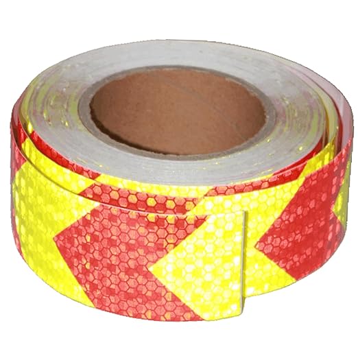 Industrial Reflective Tape 2 inch Wide for Cars, Outdoor Waterproof High Visibility Safety Warning Adhesive Strips (66 feet)