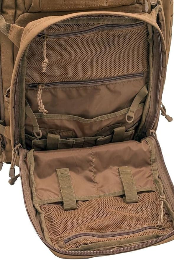 LA Police Gear LAPG Atlas 72 Hour Tactical Backpack for Men & Women, Large Bug Out Bag with MOLLE System, Hiking Hunting Combat Backpack, Coyote