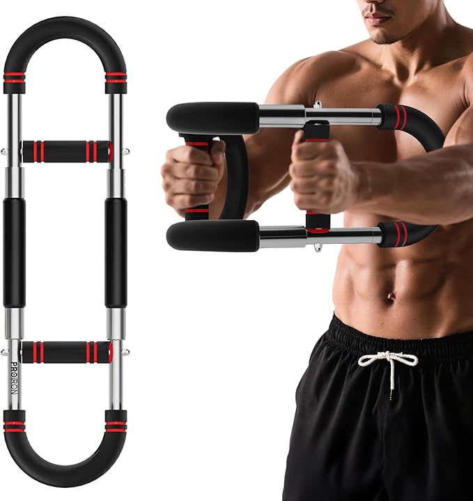 PROIRON Twister Arm Trainer, Adjustable Chest Workout Equipment, Arm Trainer for Men, Chest Trainer for Men, Shoulder Muscle Training, Portable Spring Resistance Home Fitness Equipment