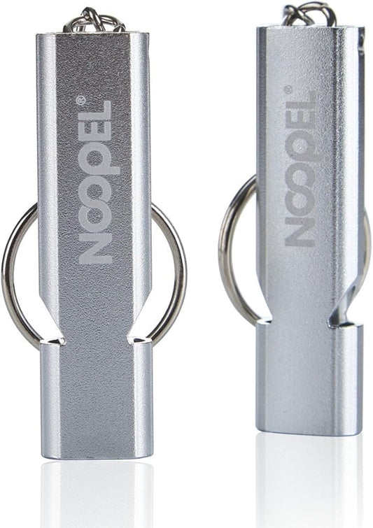 Noopel Emergency Whistles Lifeguard Safety Whistle with Lanyard and Keychain for Outdoor Camping Hiking Boating Backpacking Fishing Kayak Kids Rescue Signaling Loud Survival Whistle