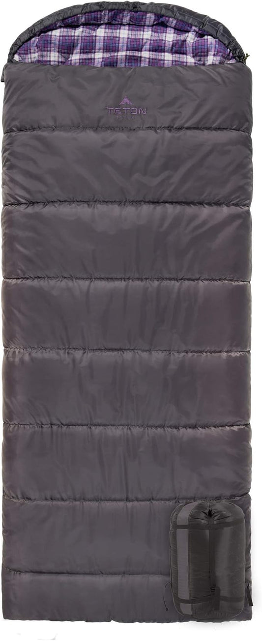 Teton Celsius Regular, 25F, 20F, 0F Degree Sleeping Bags, All Weather Bag for Adults and Kids, Camping Made Easy and Warm, Travel Sack Included