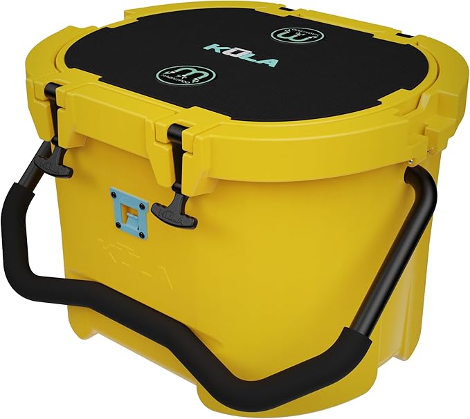 Bote Kula Hard Shell MAGNEPod Compatible Cooler Travel Handle Rubber Closure Gatorshell Construction Strong Insulation 10 Gallon Capacity Portable Fishing Seat Multiple Colors