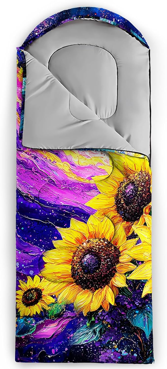 QOOMO Camping Sleeping Bags,3 Season Warm & Cool Weather,Lightweight,Waterproof Sleeping Bags for Adults & Kids,Traveling,and Outdoors,Camping Gear Equipment