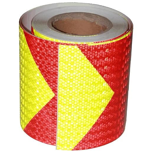 Industrial Reflective Tape 6 inch Wide for Bikes, Outdoor Waterproof High Visibility Safety Warning Adhesive Strips (66 feet)