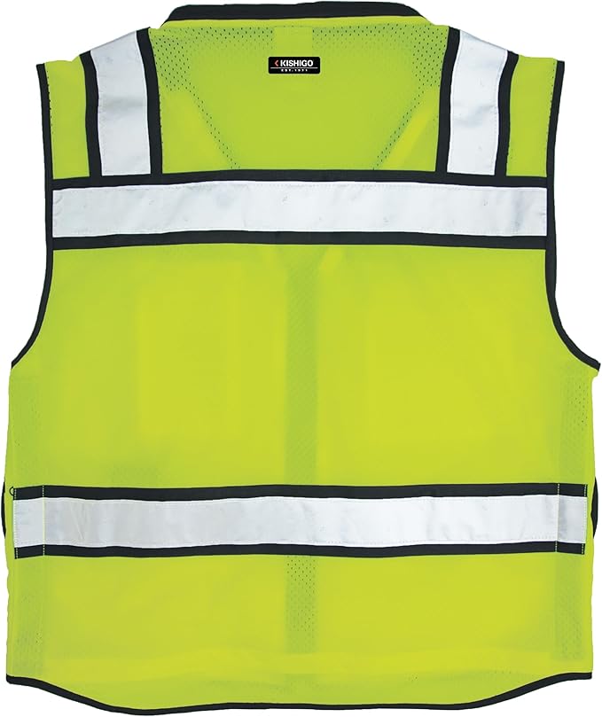 Kishigo Unisex High Visibility Reflective High Performance Surveyors Vest S5004