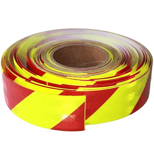 Non Fading Reflective Tape Outdoor Waterproof 2 inch Wide, High Visibility Safety Warning Reflector Sticker Strips (168 feet)