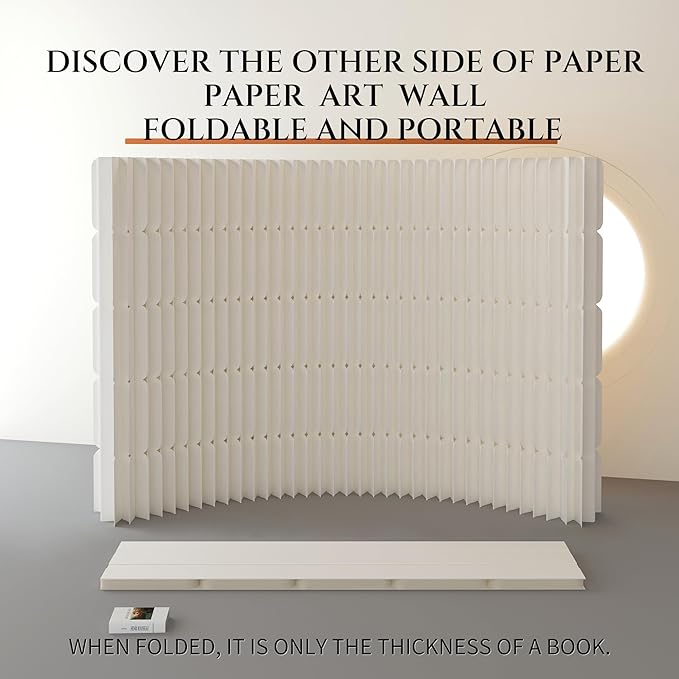 Foldable Room Divider Privacy Screens Movable Temporary Wall Space Partition, 5.91~7.87 FT Tall, 6.56~16.4 FT Width, Choice of Various Sizes and Styles