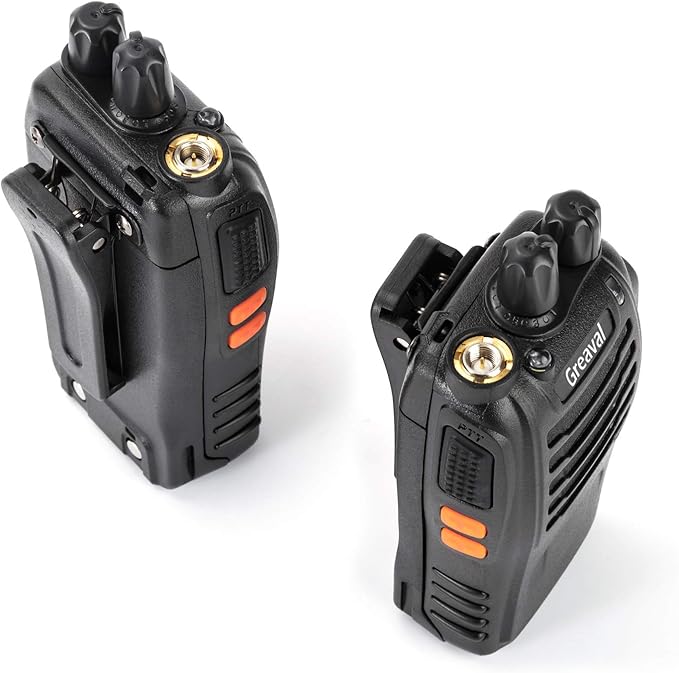 GV-8S Walkie Talkies 20 Pack Rechargeable Two-Way Radios with Earpiece 16 Channel UHF Radio for Adults, Li-ion Battery and Charger Included, Long Range Two Way Radio (Pack of 20)