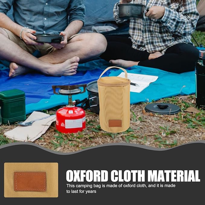 Toyvian Isobutane Fuel Canister Bag Camping Tank Storage Kerosene Lamp Carrying Case