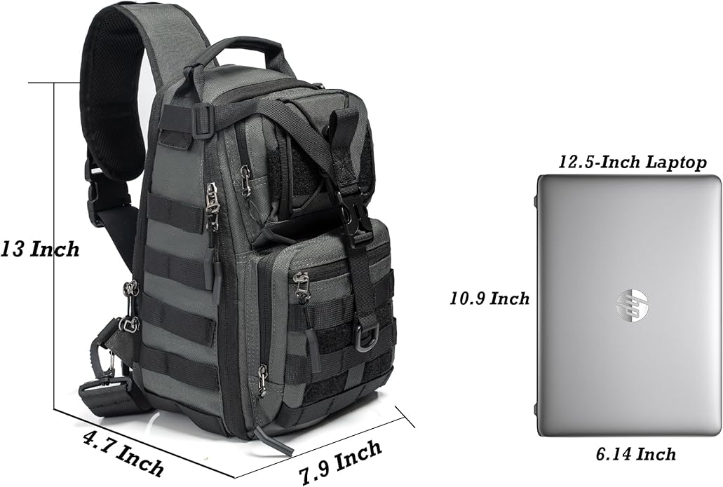 NICGID Tactical Military Backpack Daypack Molle Army Assault Pack Bug Out Bag Travel Fishing Hiking Trekking Rucksack