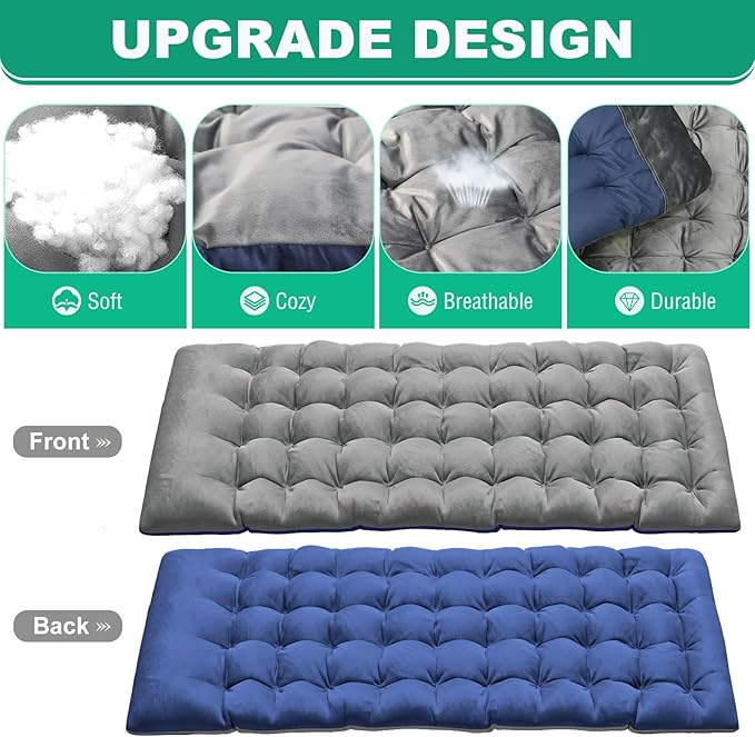 LILYPELLE Folding Camping Cot, Extra Wide Heavy Duty Sleeping Cots with Carry Bag, Double Layer Oxford Portable Travel Camp Cots for Home, Office Nap and Outdoor Beach