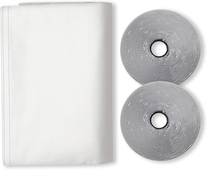 FSEN 400CM Universal Window Seal Kit for Portable AC - Heavy-Duty Oxford Fabric, No-Drill Waterproof Cover with Zipper & 2xVelcro, Fits Sliding/Crank-Out/Skylight Windows，Dust & Saves Energy (157")