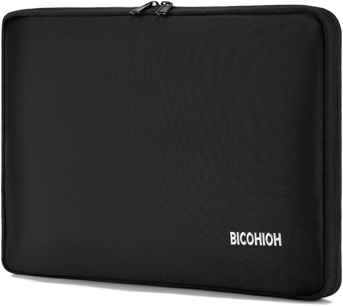 Portable Document Bag, Important Document Organizer, Storage Pouch File Folder for Important Papers, Emergency Binder, Birth Certificates, Social Security Cards, Passports, Photos (Black)