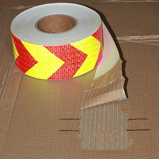 Reflective Tape 3 Inch x 168 Feet, Outdoor Waterproof High Visibility Conspicuity Strong Adhesive Reflector for Vehicles