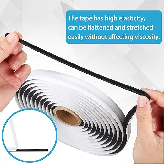 Butyl Sealant Tape, 13Ft Butyl Rubber Sealant Headlight Glue Sealant Rope for Automotive (Car, RV, Marine) for Installing Car Part, Windows, Doors and Windshield etc. 2 Pack