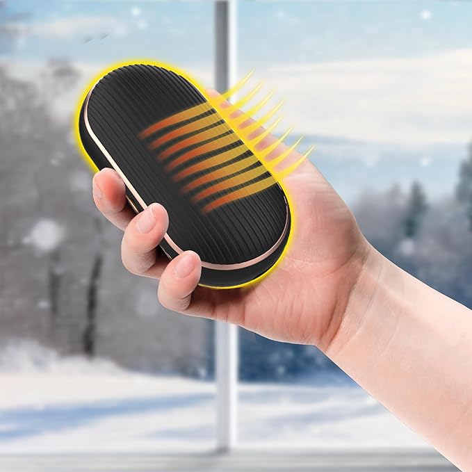 Handy Heater Hand Warmers Ultra - Rechargeable & Cordless with 3 Heat Settings - Portable, Battery Powered, Lightweight - Up To 7 Hours of Run Time Per Warmer - Cold Weather & Camping Hand Heater