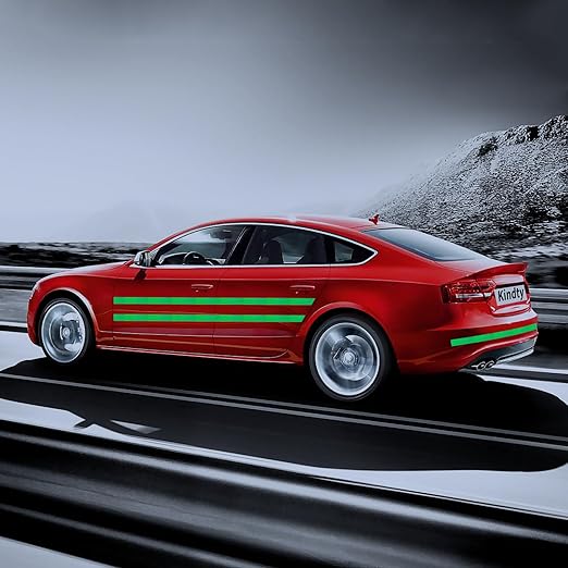 Non Fading Reflective Tape Green 6 inch Wide, Outdoor Waterproof High Visibility Safety Warning Reflector Sticker Strips (11 feet)