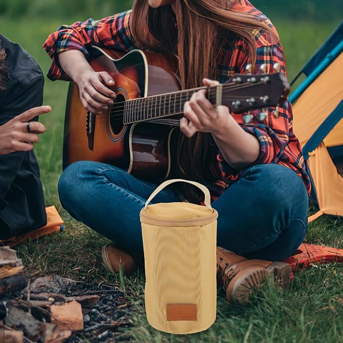 Toyvian Isobutane Fuel Canister Bag Camping Tank Storage Kerosene Lamp Carrying Case