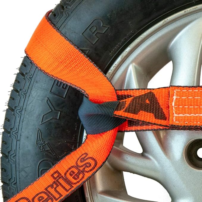 VULCAN 8-Point Roll Back Vehicle Tie Down Kit with Snap Hooks on Both Ends - Set of 4 - PROSeries