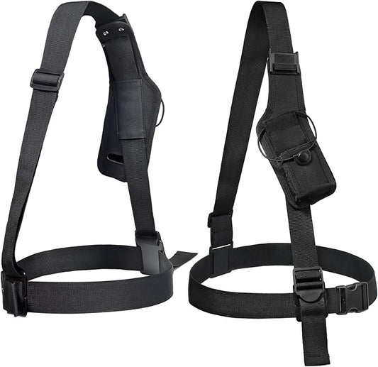 Universal Radio Chest Nylon Holder, Walkie-Talkie Holster Bag for Baofeng UV5R Retevis Kenwood Motorola Talkabout Yaesu Midland CB Radio
