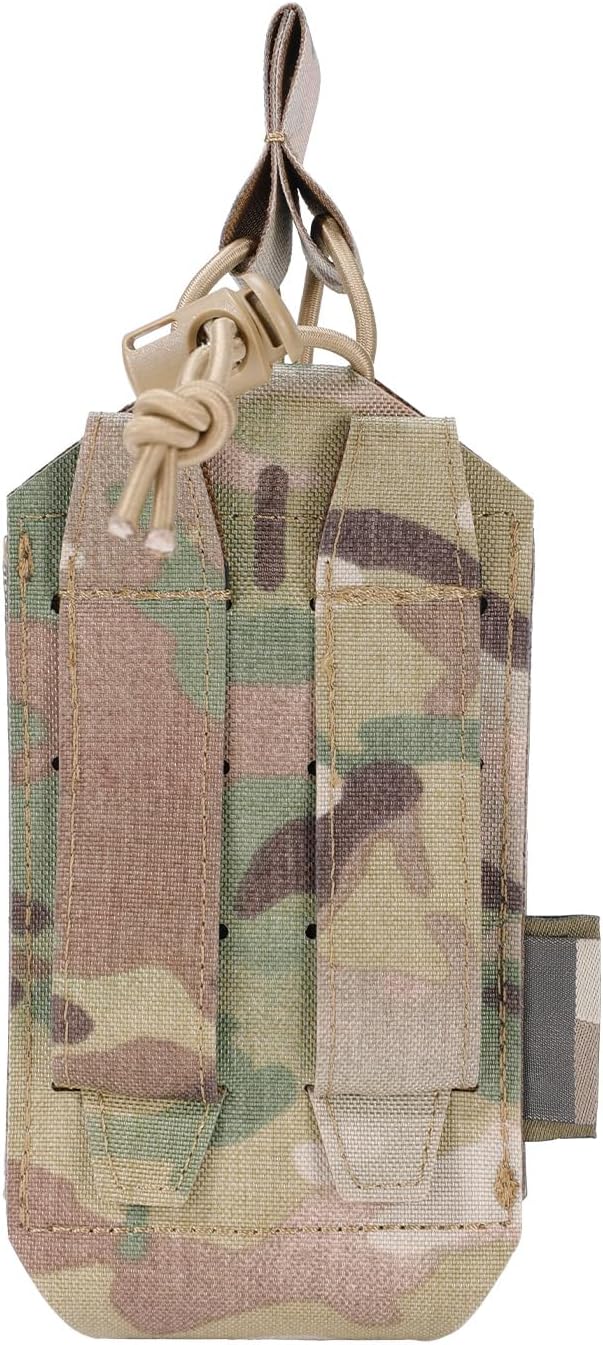 EXCELLENT ELITE SPANKER Tactical Universal Radio Holster Holder Molle Radio Pouch Adjustable for Duty Belt,Vest for Two Ways Walkie Talkie