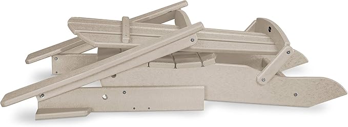 POLYWOOD® Palm Coast Folding Adirondack in Sand