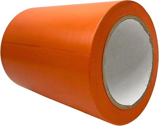MAT Vinyl Marking Tape Orange - 6 inch x 36 yds. for Safety Floor Marking (School Gym, Restaurants, Warehouse), Dance Floor Splicing, Pinstriping Cars & Boats