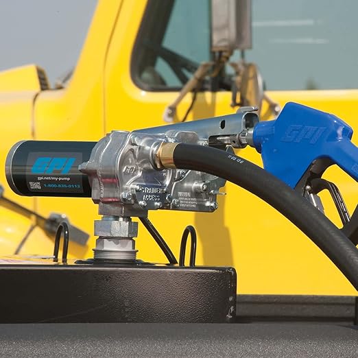 GPI - M-180 Series Fuel Transfer Pump, Automatic Shut-Off Nozzle, 18 GPM, 12 Volt (110300-2)