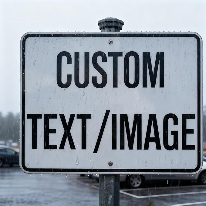 Custom Metal Sign for Outdoor Use, 30x24 Inch Weather-Resistant Rust-Free Aluminum, Reflective Optional. Suitable for Home, Office, Business, Garden. Single/Double Sided.