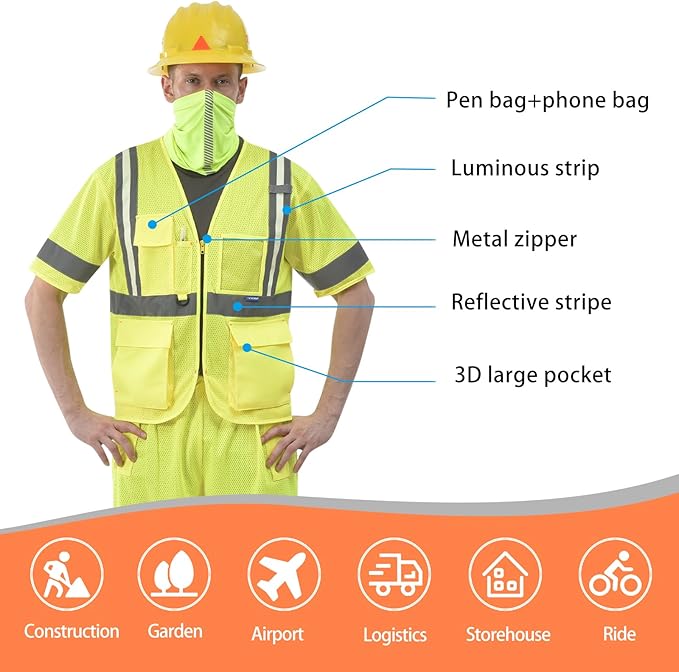 A-SAFETY SMall Glow safety Vest Class 3