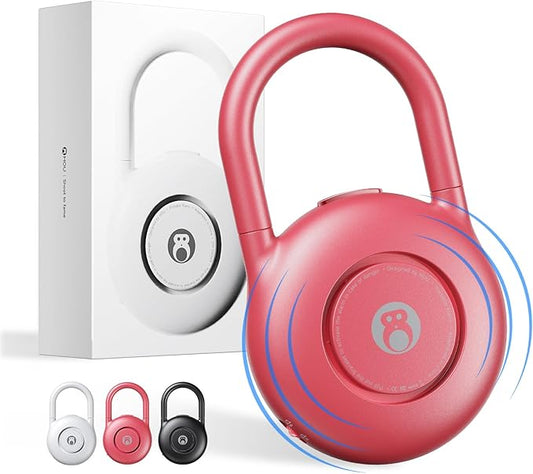 HOU Personal Safety Alarm for Women – Super Loud 130dB USB-C Rechargeable Alarm with 4 LED Light Modes & Long Battery Life – Self Defense Keychain for College Girls & Seniors, Magenta