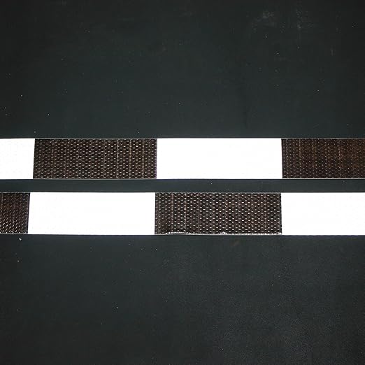 Black and White Reflective Tape Outdoor Waterproof 2 Inch x 168 Feet, Warning Reflector, Night Safety Stickers for Car