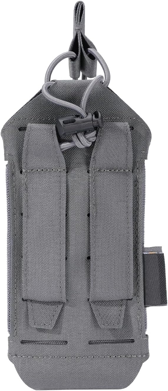 EXCELLENT ELITE SPANKER Tactical Universal Radio Holster Holder Molle Radio Pouch Adjustable for Duty Belt,Vest for Two Ways Walkie Talkie