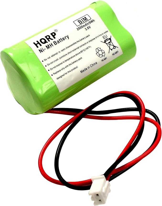 HQRP Battery Compatible with LFI Lights Hardwired Red LED Combo Exit Sign Emergency Light Square Head Model COMBO2RWBB COMBOR2 3.6V 2500mAh