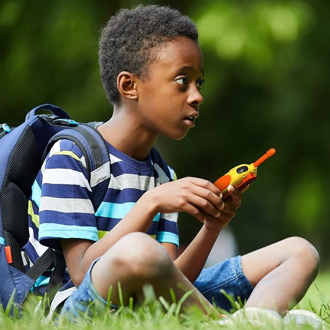 Walkie Talkies for Kids Rechargeable 2 Pack Walkie Talkies, Long Range 22 Channels 2 Way Radio Kids Birthday Toy Gift for 3-12 Year Old Boys Girls Outdoor Adventures Camping Hiking