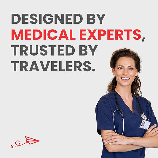 Essential Travel Medicine Kit, OTC Travel Medication, TSA Approved (Weekender | 16 Tablets)