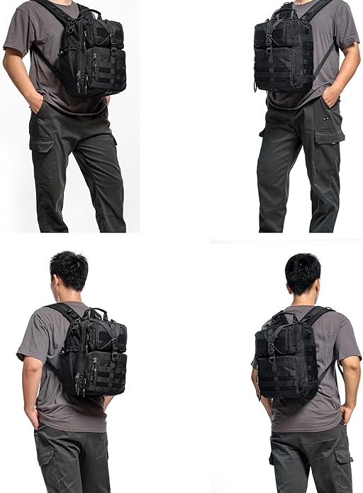 NICGID Tactical Military Backpack Daypack Molle Army Assault Pack Bug Out Bag Travel Fishing Hiking Trekking Rucksack
