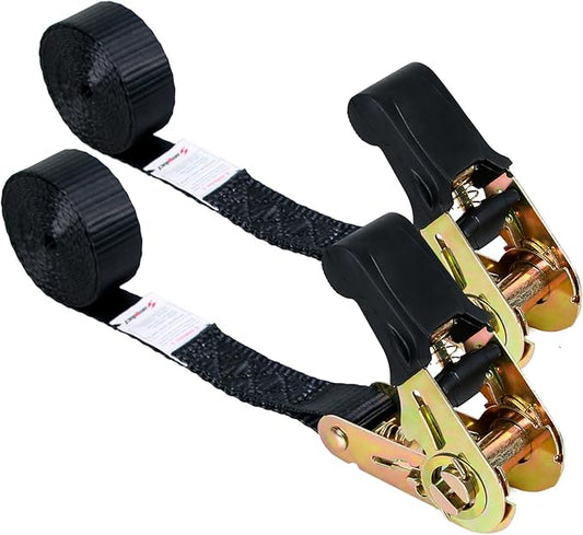 Endless Retractable Ratchet Straps 1650 lb Break Strength 1" x 20 Ft (No Hooks)Tie Down Strap Rope Travel Trailer/RV Motorcyle,Car Cargo Ropes for tieing up Stuff,Case,Water Tank to Roof Rack,or Trees
