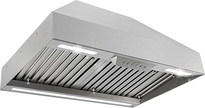 Akicon Range Hood Insert 30 Inch with Heater Sensor, 600 CFM Bulit-in Kitchen Vent Hood with 4 Speeds, Ultra-Quiet Duct Stove Hood 3CCT LED Lights and Dishwasher Safe Filters