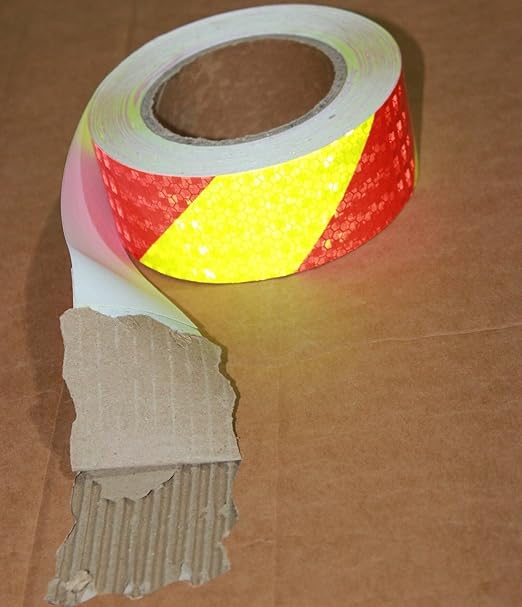 Industrial Reflective Tape 2 inch Wide for Cars, Outdoor Waterproof High Visibility Safety Warning Adhesive Strips (166 feet)