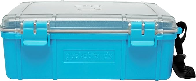 geckobrands Waterproof Dry Box with Silicone Liner – Durable, Dust-Proof, Crush-Proof Storage for Electronics and Gear