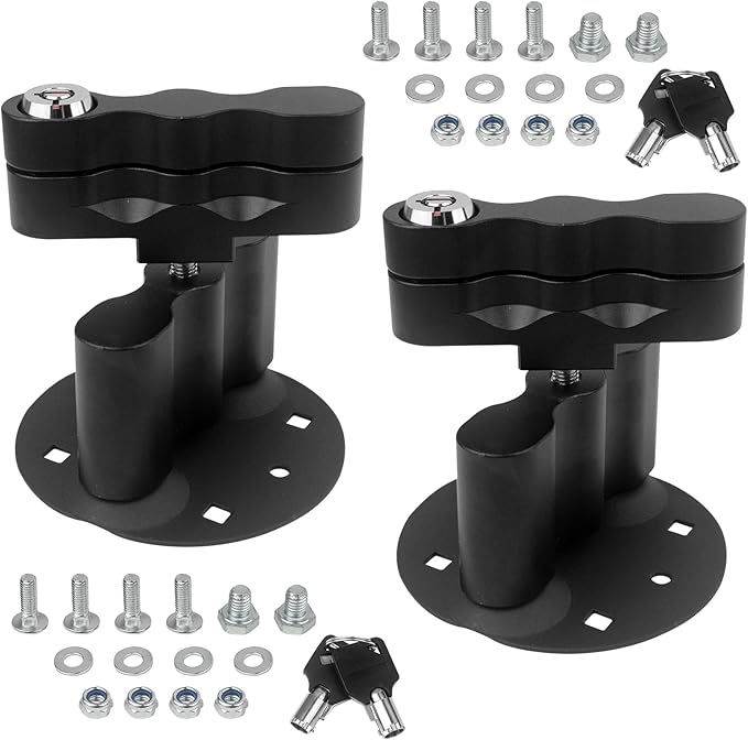 Upgraded RX-LOX-PM Pack Mount with Keys Locking 2Pcs Fit for Rotopax Mounting Kit Compatible with Gasoline Pack or Water Pack and Fuelpax Standard Pack