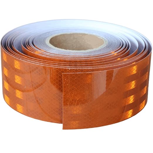 Brown Non Fading Reflective Tape Outdoor Waterproof 3 inch Wide for Truck, High Visibility Safety Adhesive Stickers (166 feet)