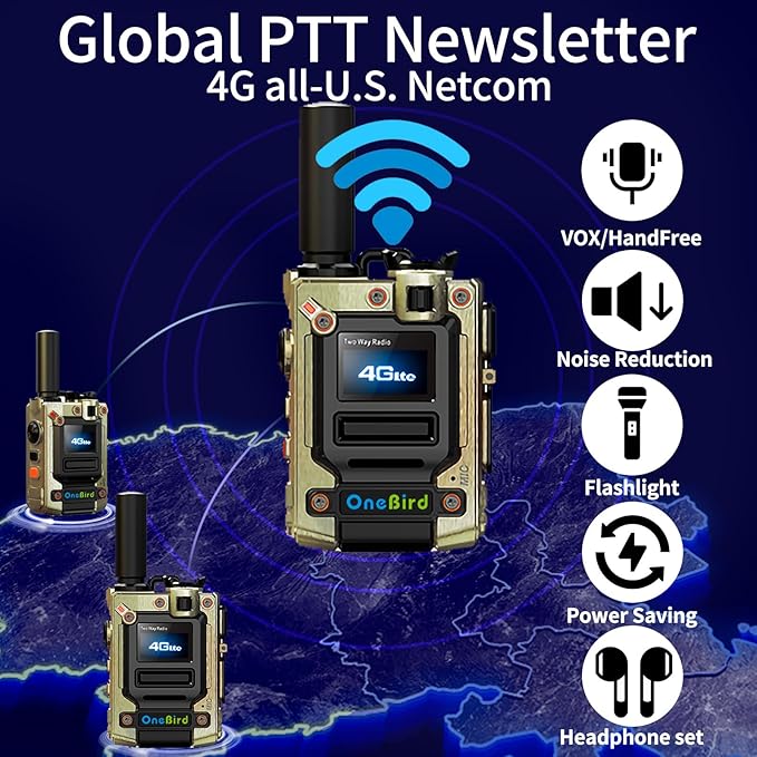 Global-walkie-Talkie-Unlimited-Range-radios-Long Range walkie talkies Communication Cards-radios Unlimited Range with sim Cards-Out of State walkie-Talkie ptt Button-Two Way Talk Talkie 2-Pack