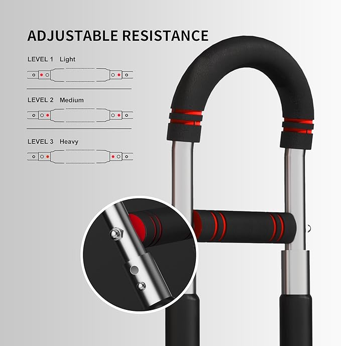 PROIRON Twister Arm Trainer, Adjustable Chest Workout Equipment, Arm Trainer for Men, Chest Trainer for Men, Shoulder Muscle Training, Portable Spring Resistance Home Fitness Equipment