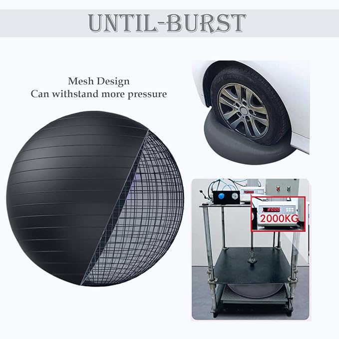 Soft Exercise ball, Anti-Burst Yoga Ball Chair Supports 2200lbs, Workout Equipment w/ Pump for Women Pregnancy, Medicine, Birthing, Physical Therapy, Stability, Excersing, Birth, Swiss, Fitness, Gym